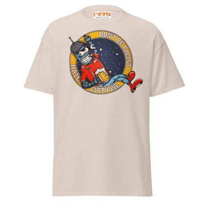 Don’t Be Racist Hate Everyone T-Shirt | Funny Robot Tee - Natural - T-Shirts Online