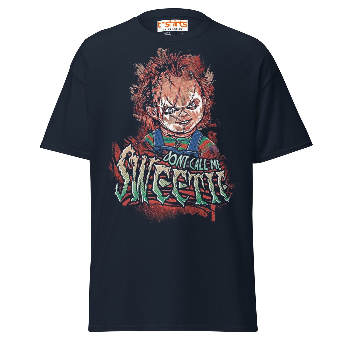 Don’t Call Me Sweetie T-Shirt | Horror Doll Parody Tee - Navy - T-Shirts Online