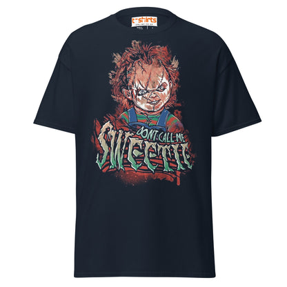 Don’t Call Me Sweetie T-Shirt | Horror Doll Parody Tee - Navy - T-Shirts Online