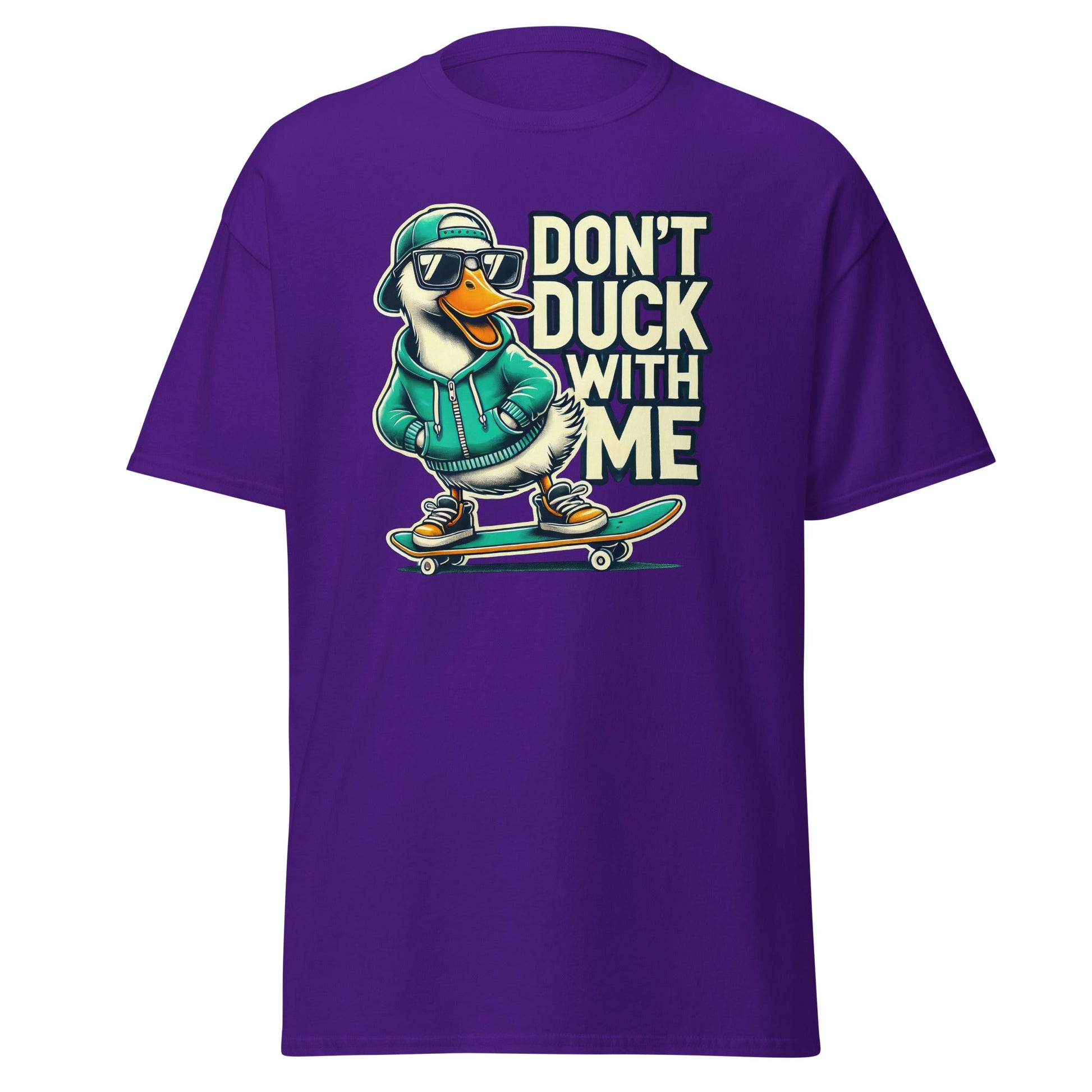 Don't Duck with Me | Duck T-Shirt - Purple - T-Shirts Online