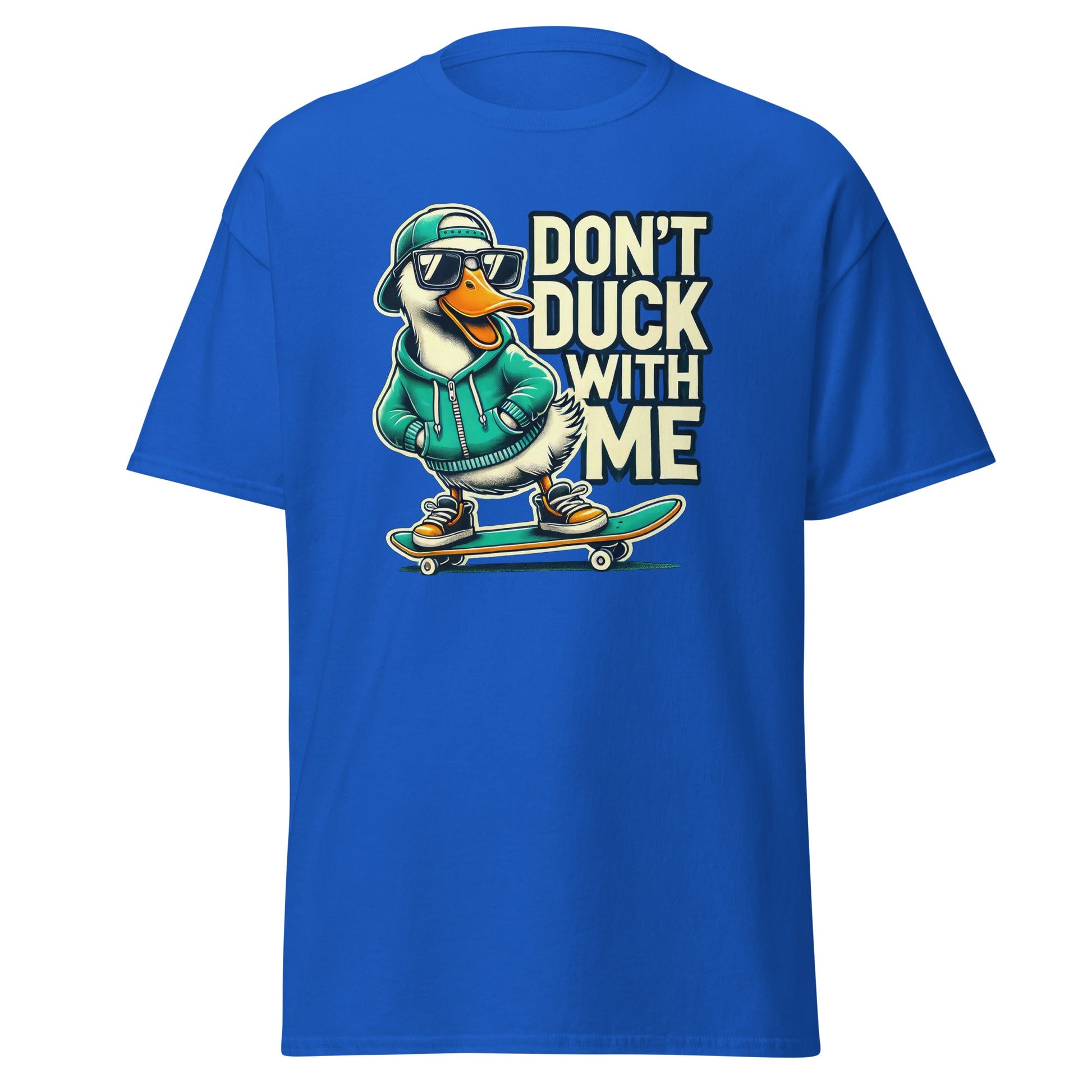 Don't Duck with Me | Duck T-Shirt - Royal - T-Shirts Online