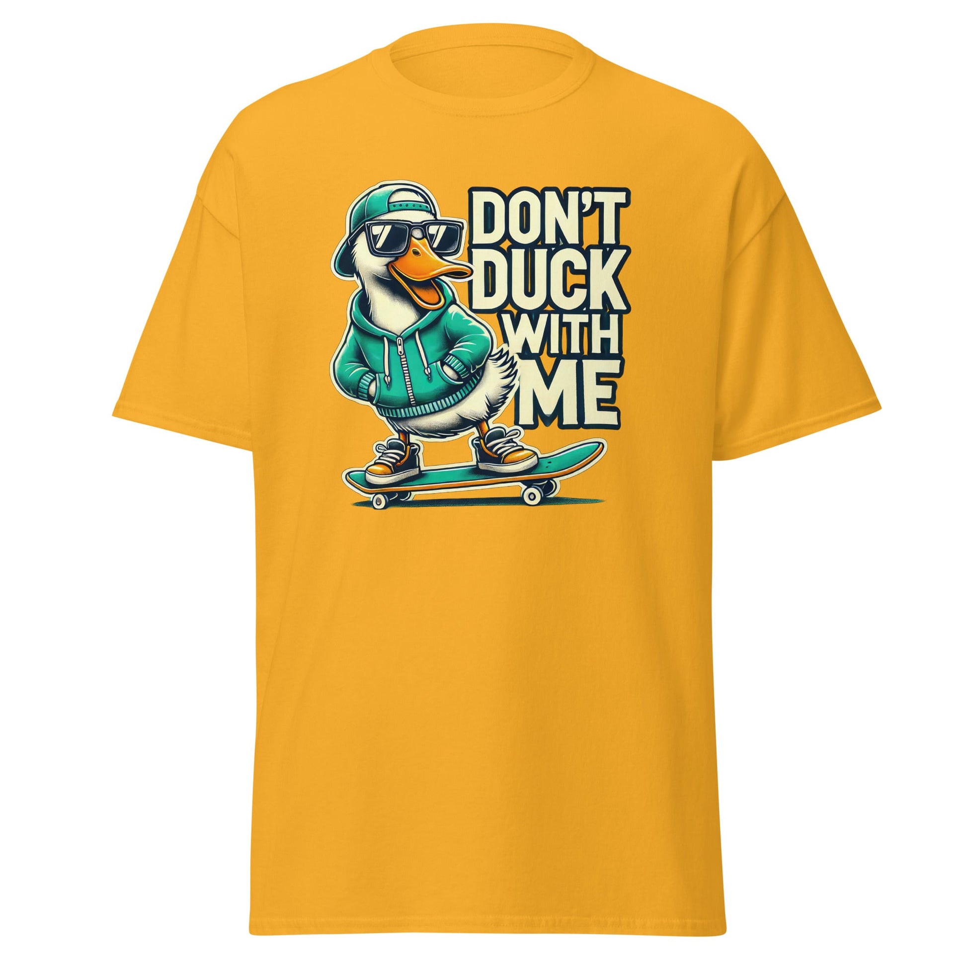Don't Duck with Me | Duck T-Shirt - Gold - T-Shirts Online