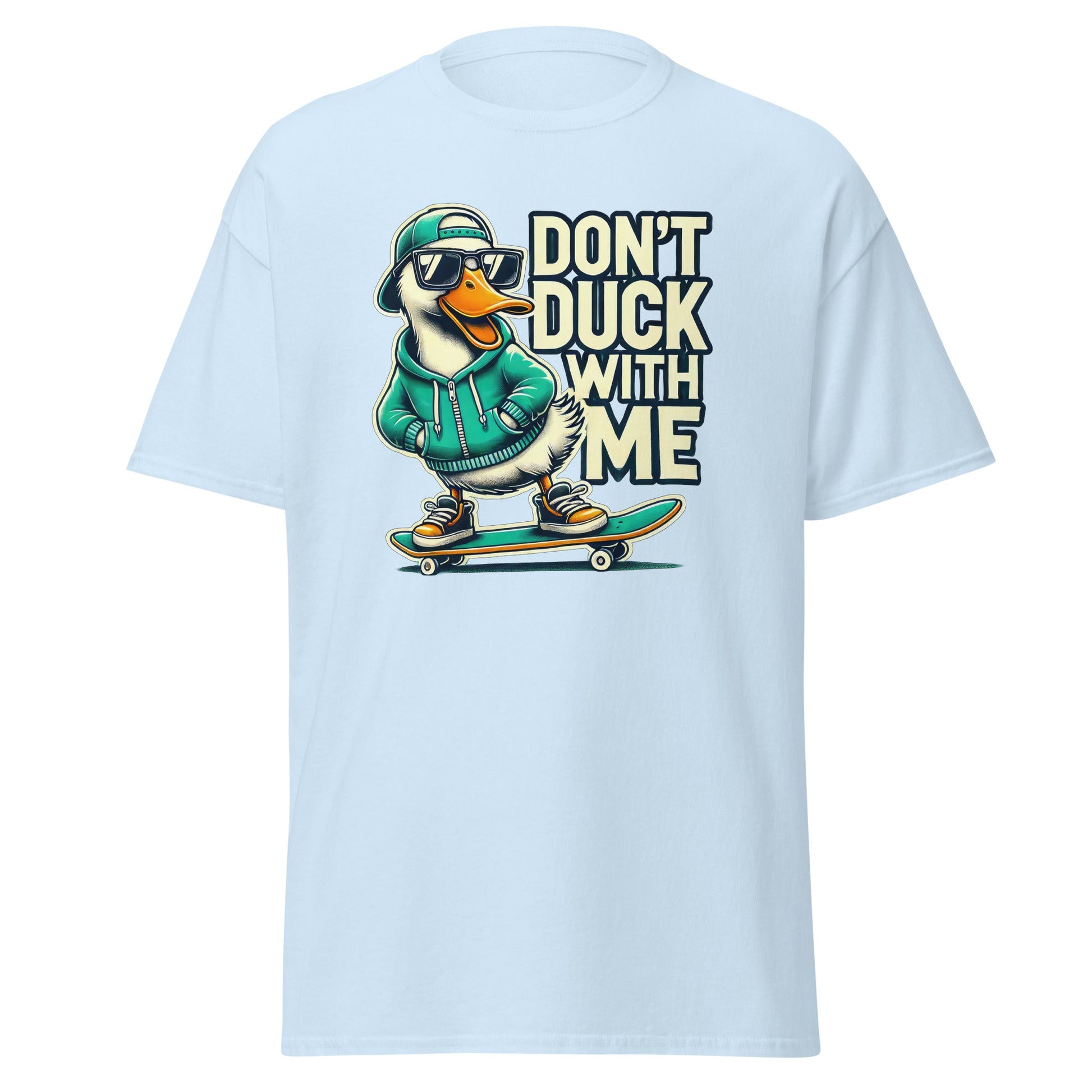 Don't Duck with Me | Duck T-Shirt - Light Blue - T-Shirts Online