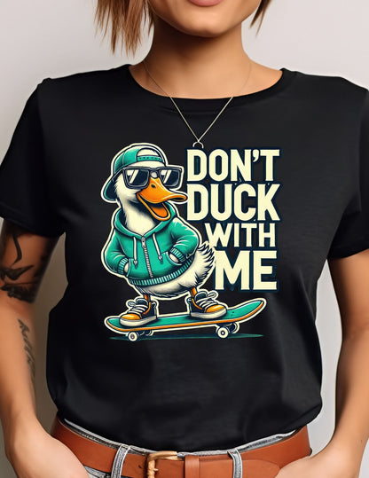 Don't Duck with Me | Duck T-Shirt - Black - T-Shirts Online