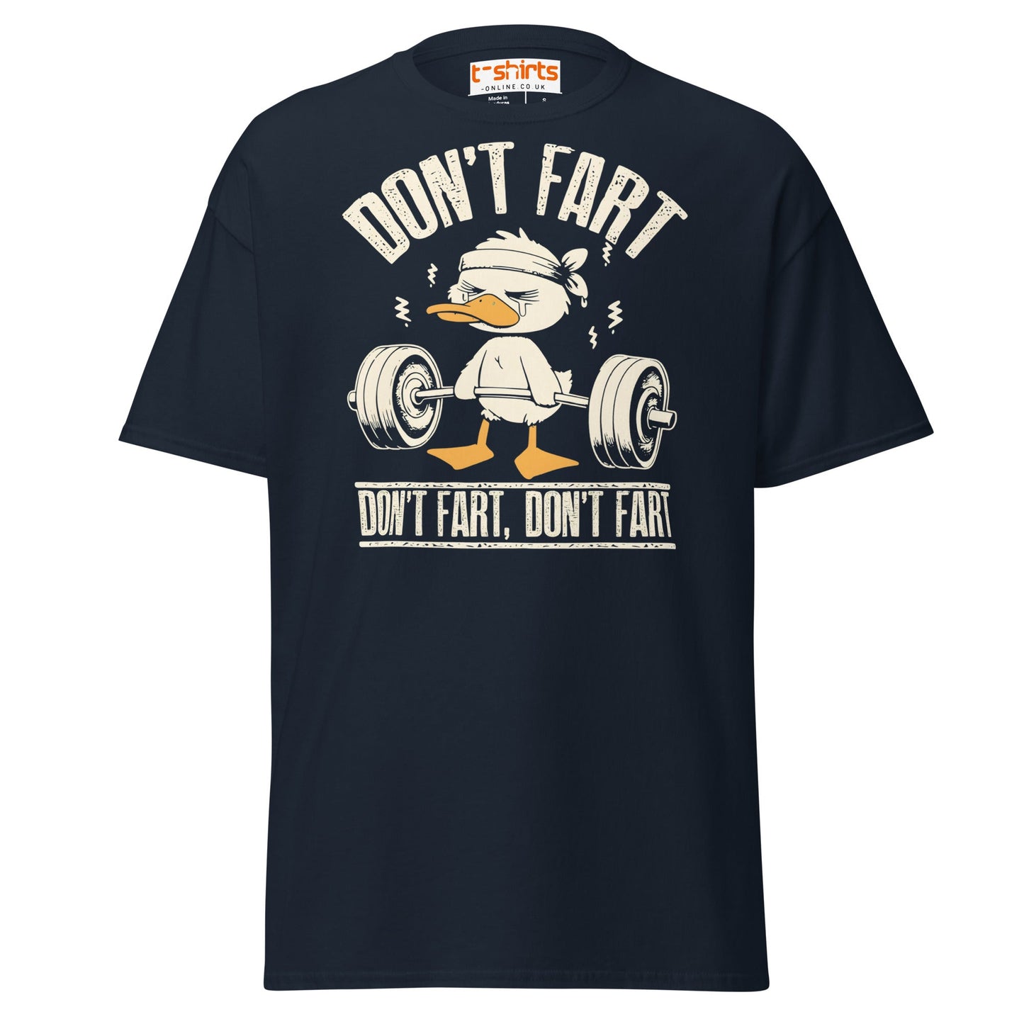 Don’t Fart Gym Duck T-Shirt - Navy - T-Shirts Online