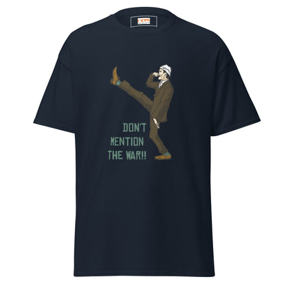Don't Mention the War | Fawlty Towers T-Shirt - Navy - T-Shirts Online