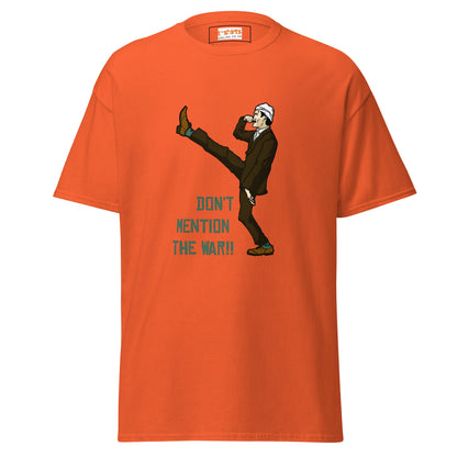 Don't Mention the War | Fawlty Towers T-Shirt - Orange - T-Shirts Online