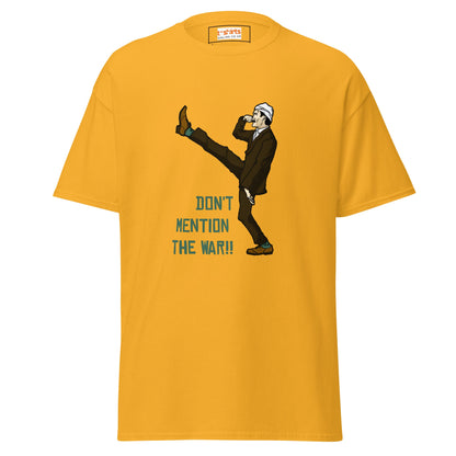 Don't Mention the War | Fawlty Towers T-Shirt - Gold - T-Shirts Online