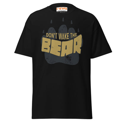 Don’t Wake The Bear T-Shirt | Funny Lazy Mood Tee - Black - T-Shirts Online