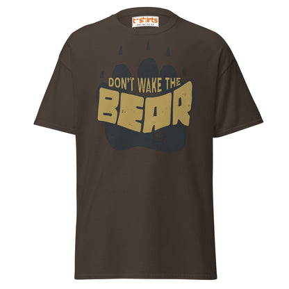 Don’t Wake The Bear T-Shirt | Funny Lazy Mood Tee - Dark Chocolate - T-Shirts Online