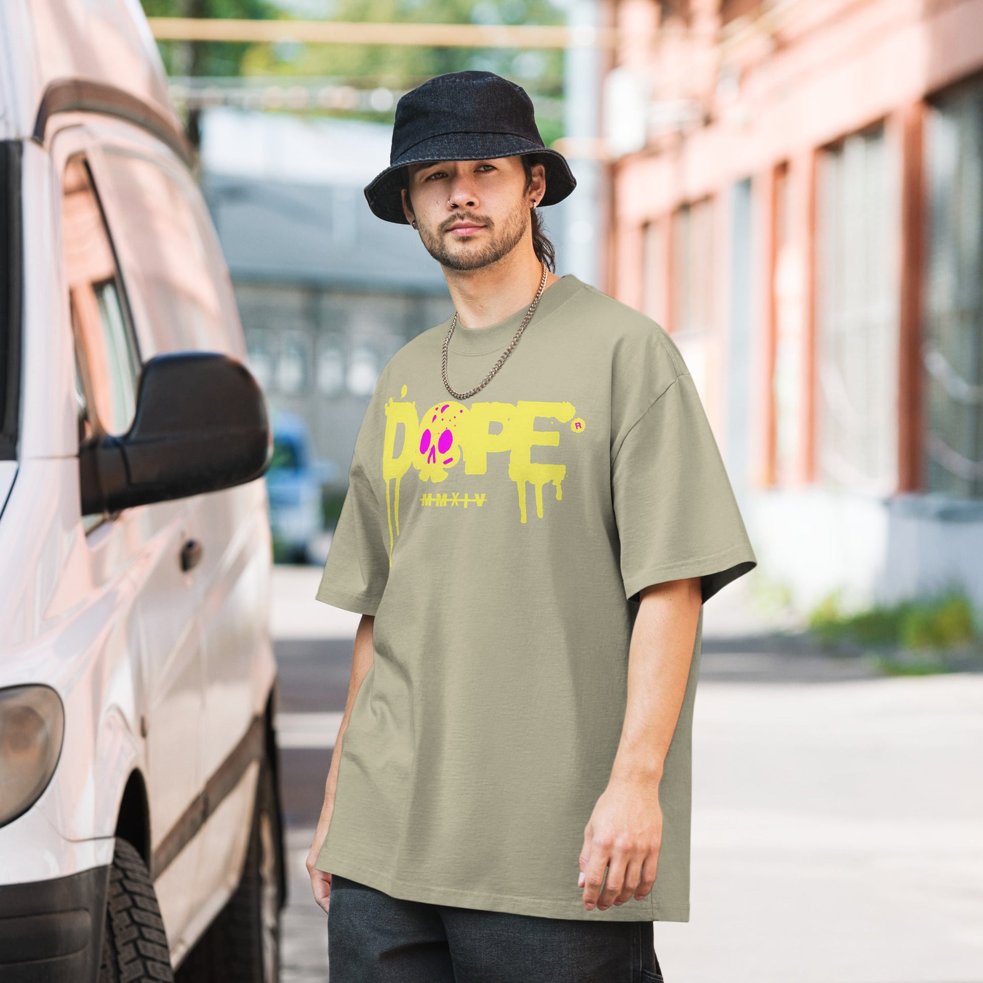 Dope T-Shirt | Oversized Faded Tee - Faded Black - T-Shirts Online