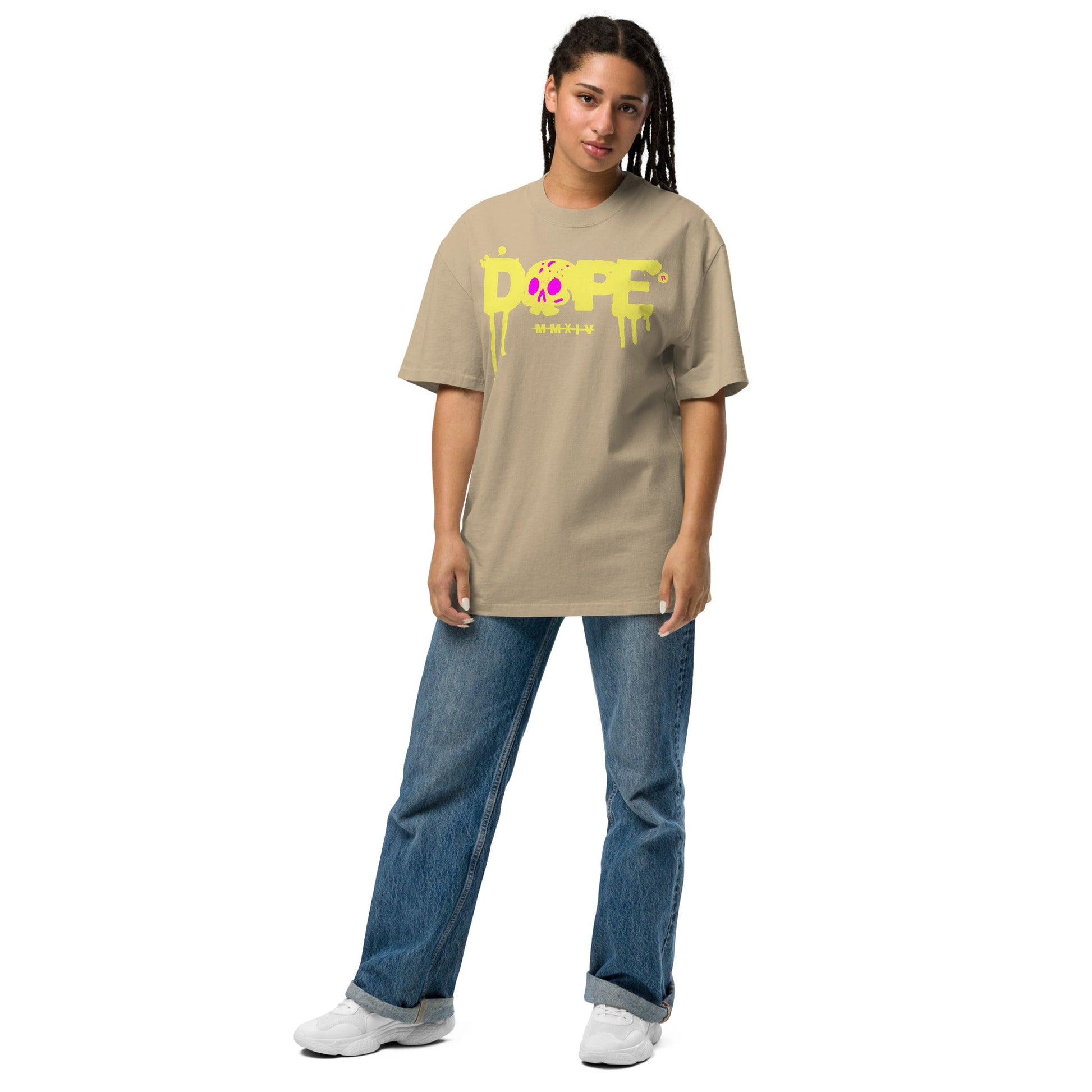 Dope T-Shirt | Oversized Faded Tee - Faded Black - T-Shirts Online