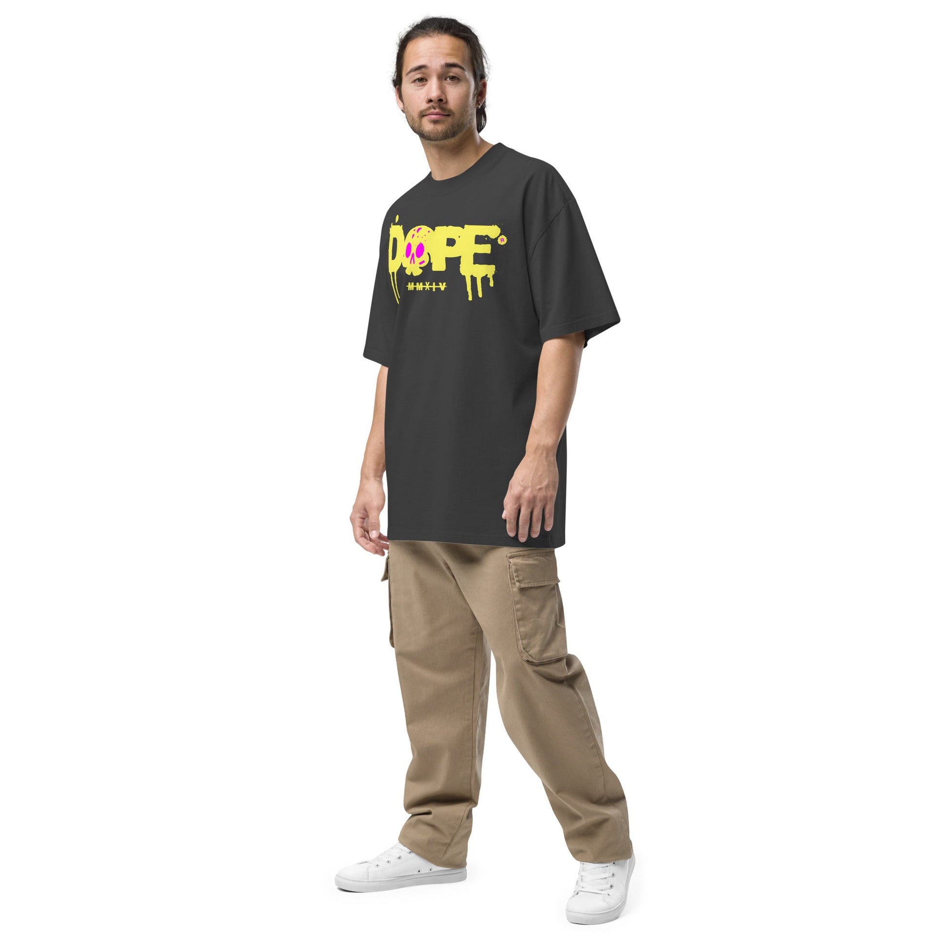 Dope T-Shirt | Oversized Faded Tee - Faded Black - T-Shirts Online