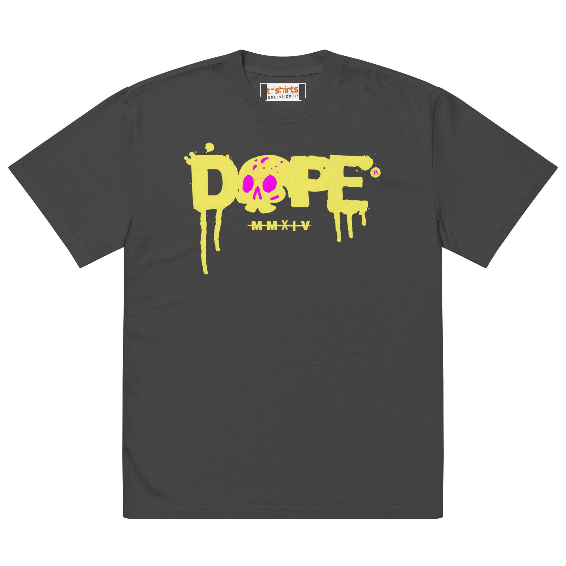 Dope T-Shirt | Oversized Faded Tee - Faded Black - T-Shirts Online