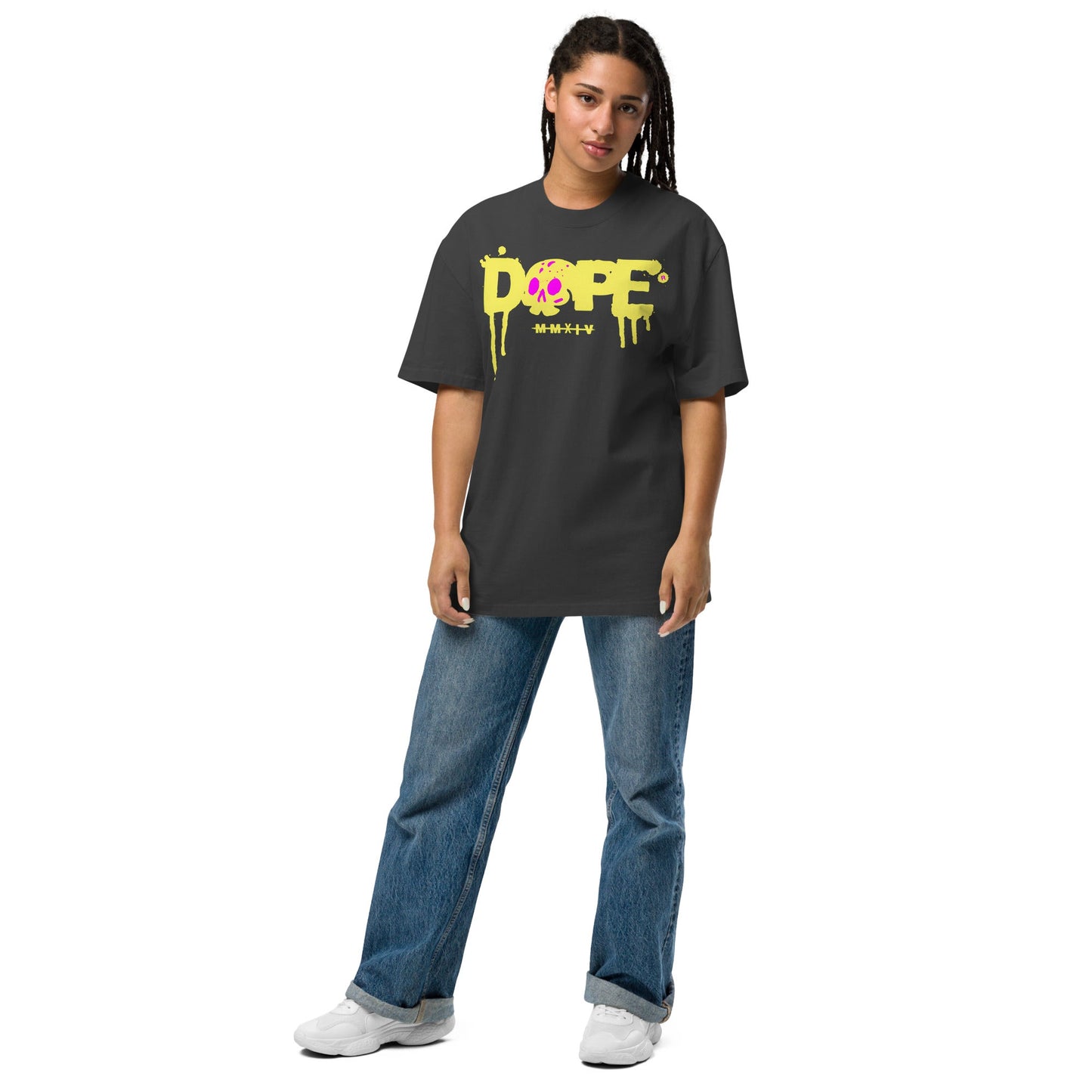 Dope T-Shirt | Oversized Faded Tee - Faded Black - T-Shirts Online