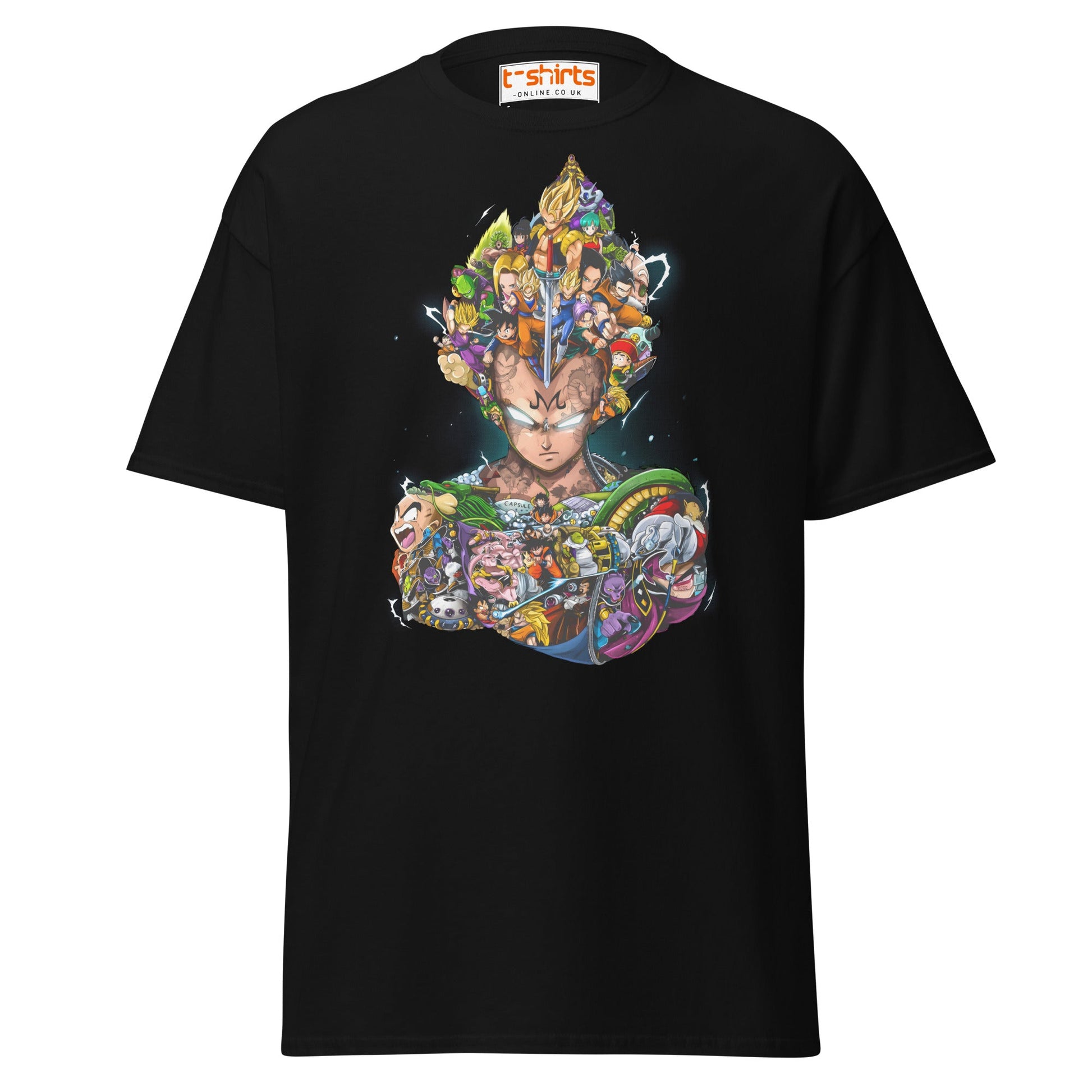 Dragon Ball Z Collage T-Shirt | Epic Anime Art Tee - Black - T-Shirts Online