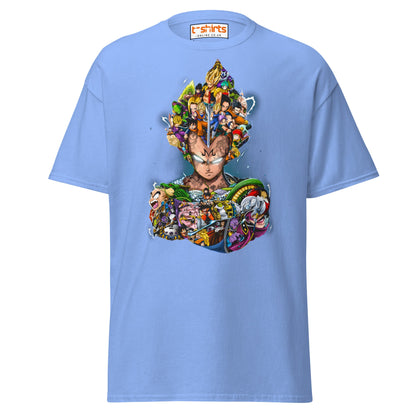 Dragon Ball Z Collage T-Shirt | Epic Anime Art Tee - Carolina Blue - T-Shirts Online