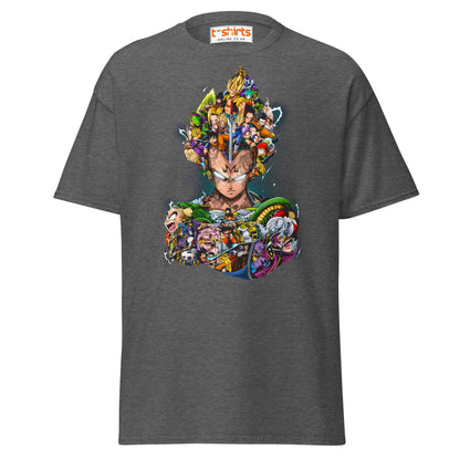 Dragon Ball Z Collage T-Shirt | Epic Anime Art Tee - Dark Heather - T-Shirts Online
