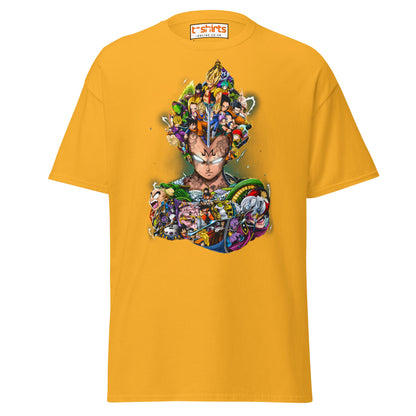 Dragon Ball Z Collage T-Shirt | Epic Anime Art Tee - Gold - T-Shirts Online
