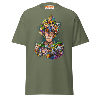 Dragon Ball Z Collage T-Shirt | Epic Anime Art Tee - Military Green - T-Shirts Online