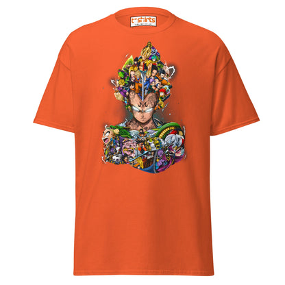 Dragon Ball Z Collage T-Shirt | Epic Anime Art Tee - Orange - T-Shirts Online