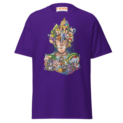 Dragon Ball Z Collage T-Shirt | Epic Anime Art Tee - Purple - T-Shirts Online
