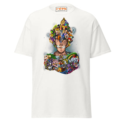 Dragon Ball Z Collage T-Shirt | Epic Anime Art Tee - White - T-Shirts Online