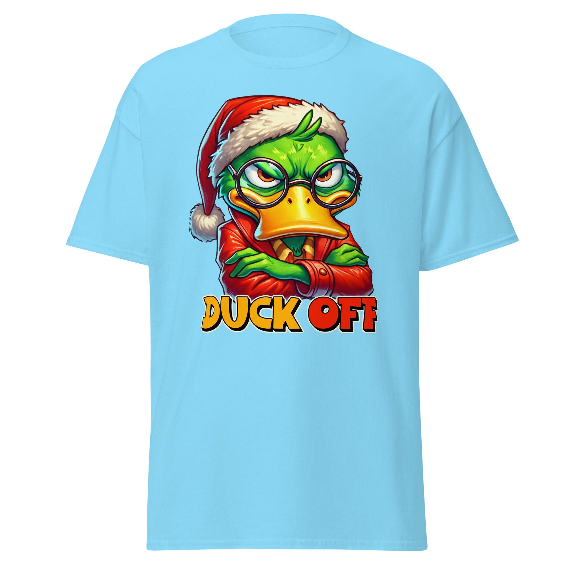 Duck Off | Sarcastic Duck T-Shirt - Sky - T-Shirts Online