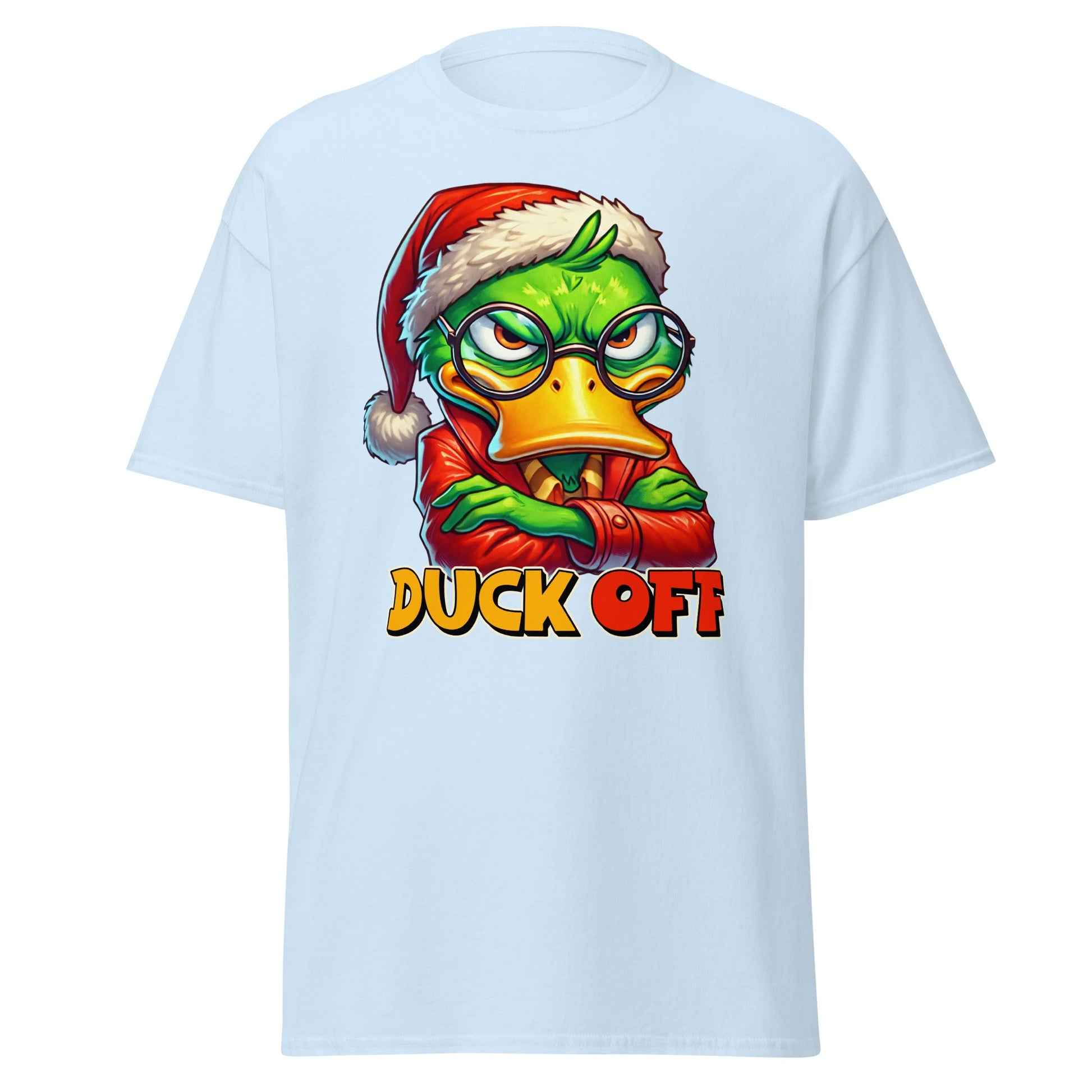 Duck Off | Sarcastic Duck T-Shirt - Light Blue - T-Shirts Online
