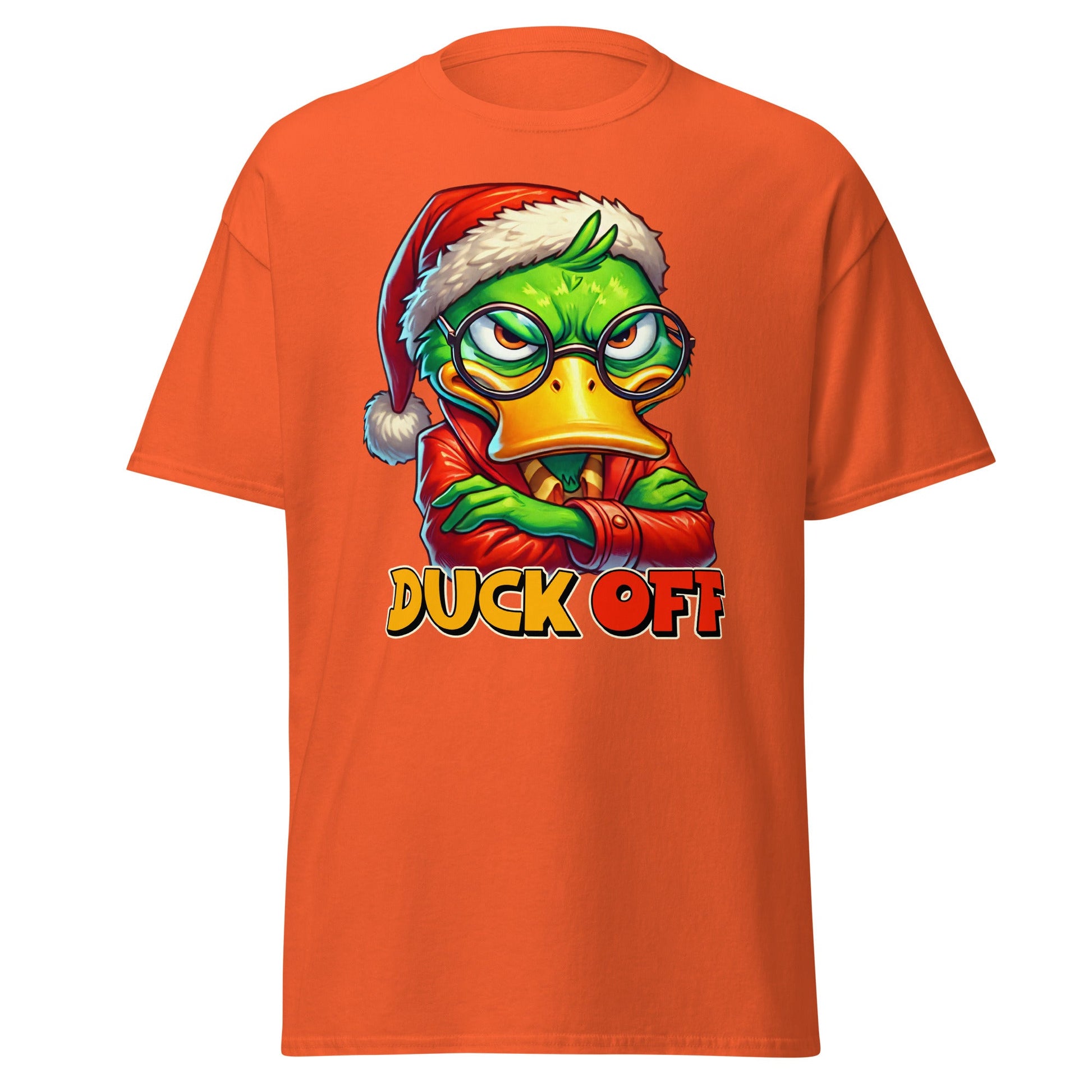 Duck Off | Sarcastic Duck T-Shirt - Orange - T-Shirts Online