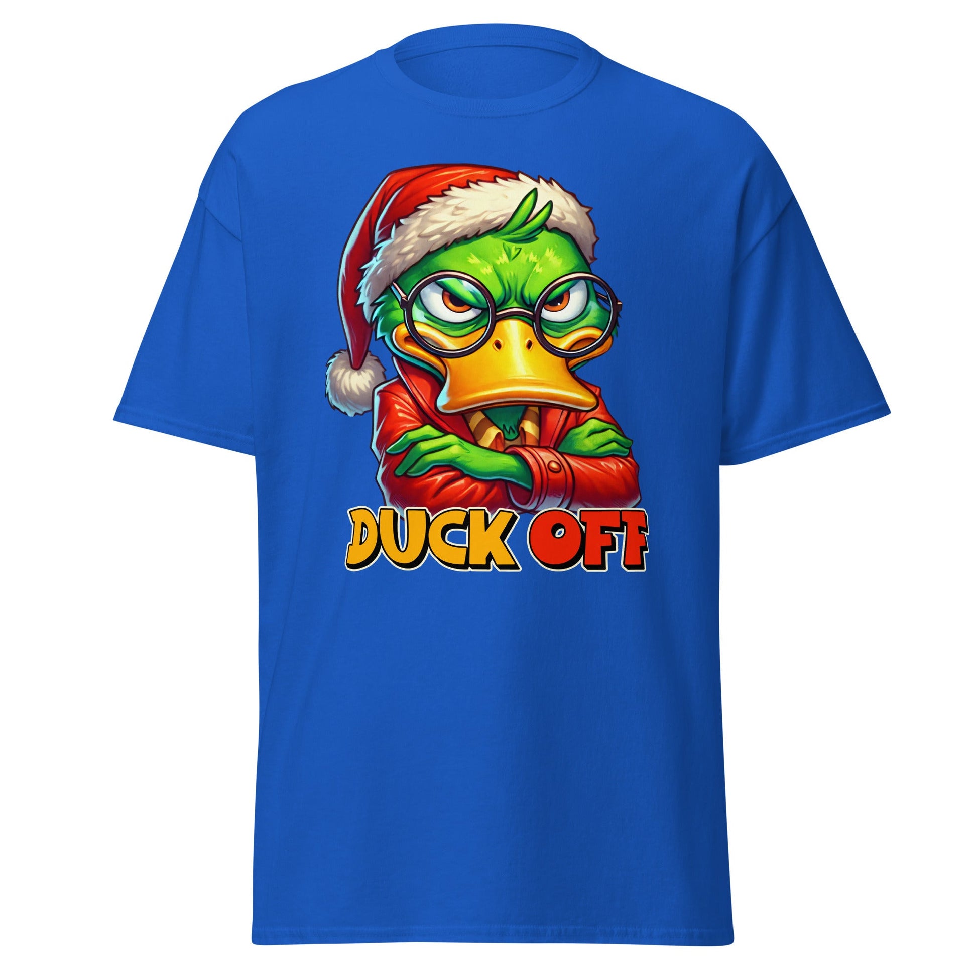 Duck Off | Sarcastic Duck T-Shirt - Royal - T-Shirts Online