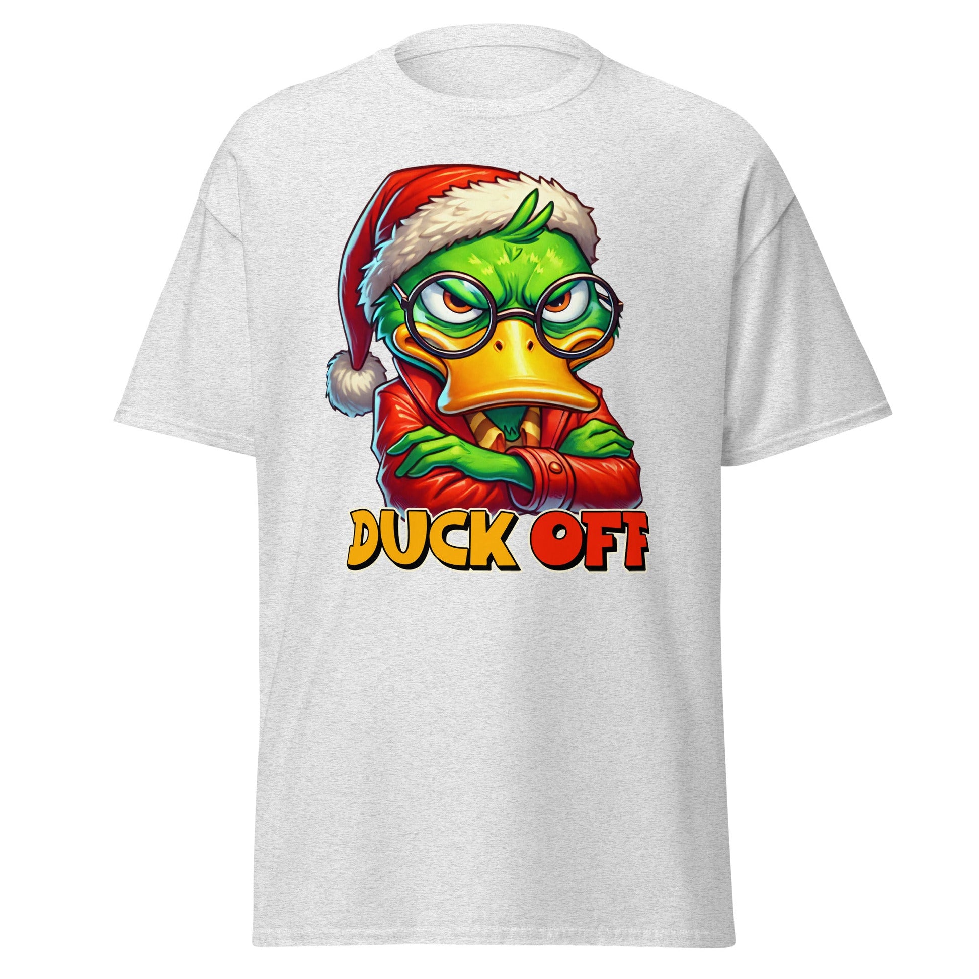 Duck Off | Sarcastic Duck T-Shirt - Ash - T-Shirts Online
