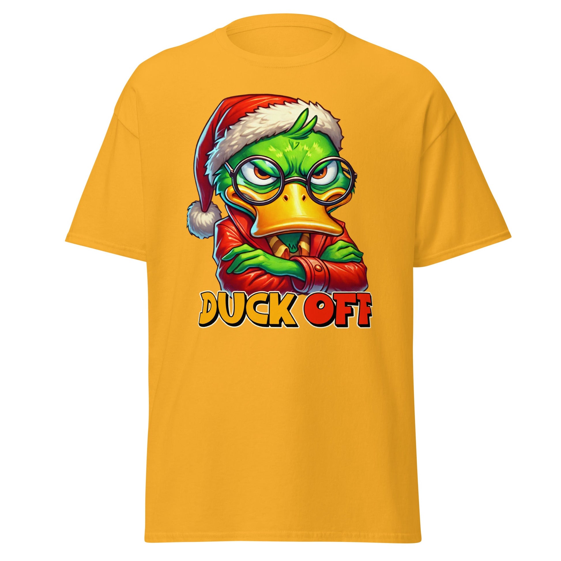 Duck Off | Sarcastic Duck T-Shirt - Gold - T-Shirts Online