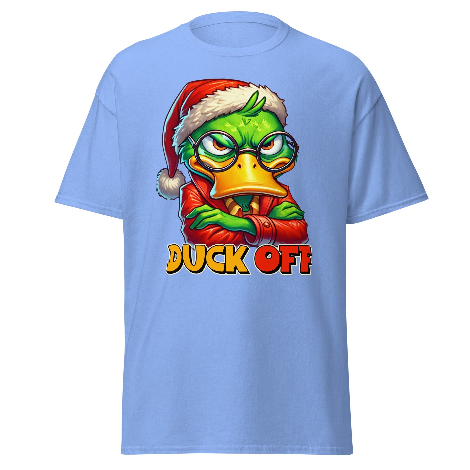 Duck Off | Sarcastic Duck T-Shirt - Carolina Blue - T-Shirts Online