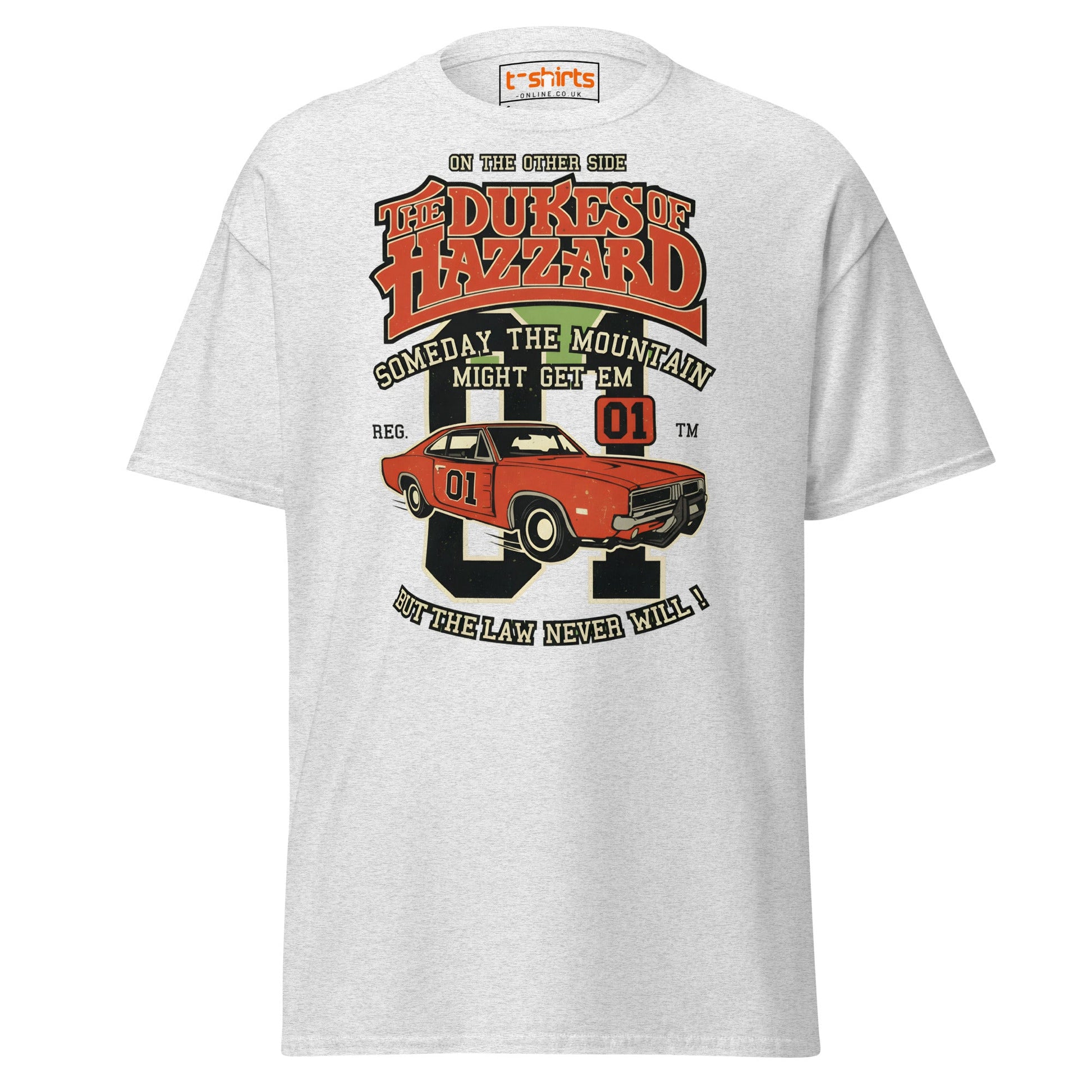 Dukes of Hazzard T-Shirt | Retro Classic Car Tee - Ash - T-Shirts Online
