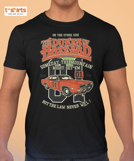 Dukes of Hazzard T-Shirt | Retro Classic Car Tee - Black - T-Shirts Online