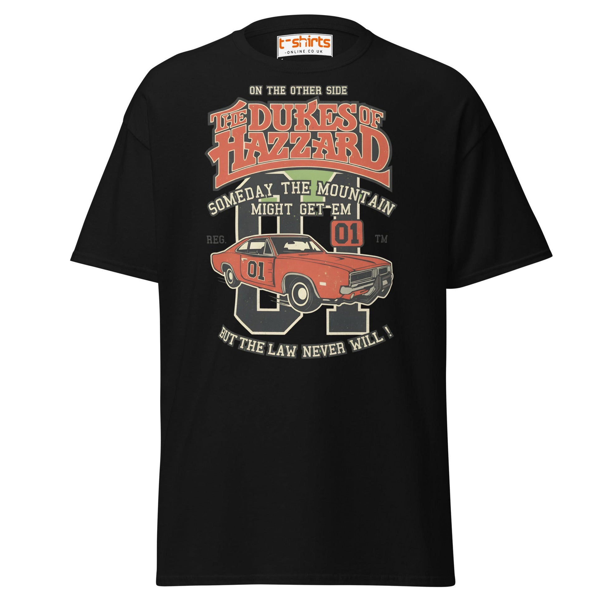 Dukes of Hazzard T-Shirt | Retro Classic Car Tee - Black - T-Shirts Online