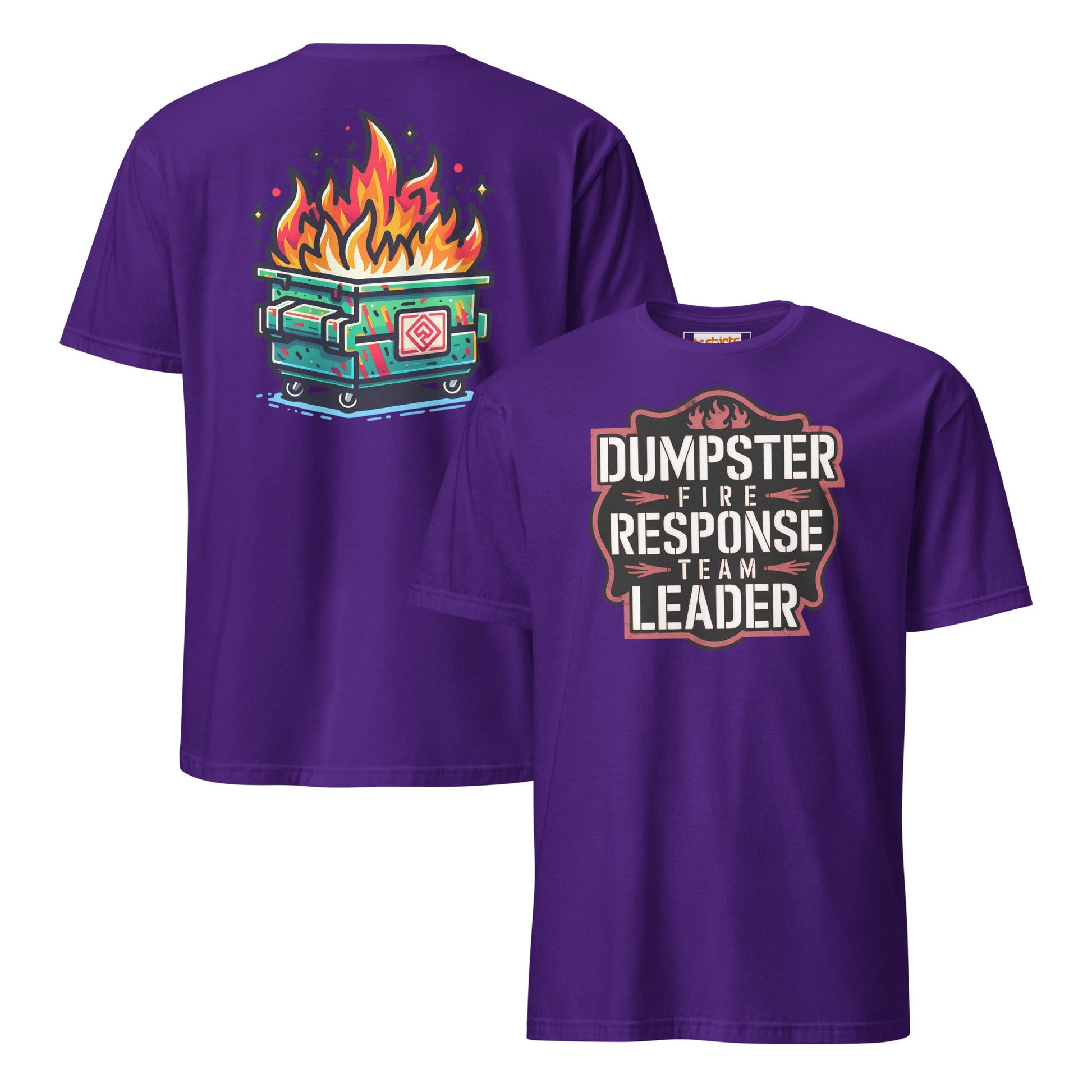 Dumpster Fire Response Team T-Shirt - Purple - T-Shirts Online