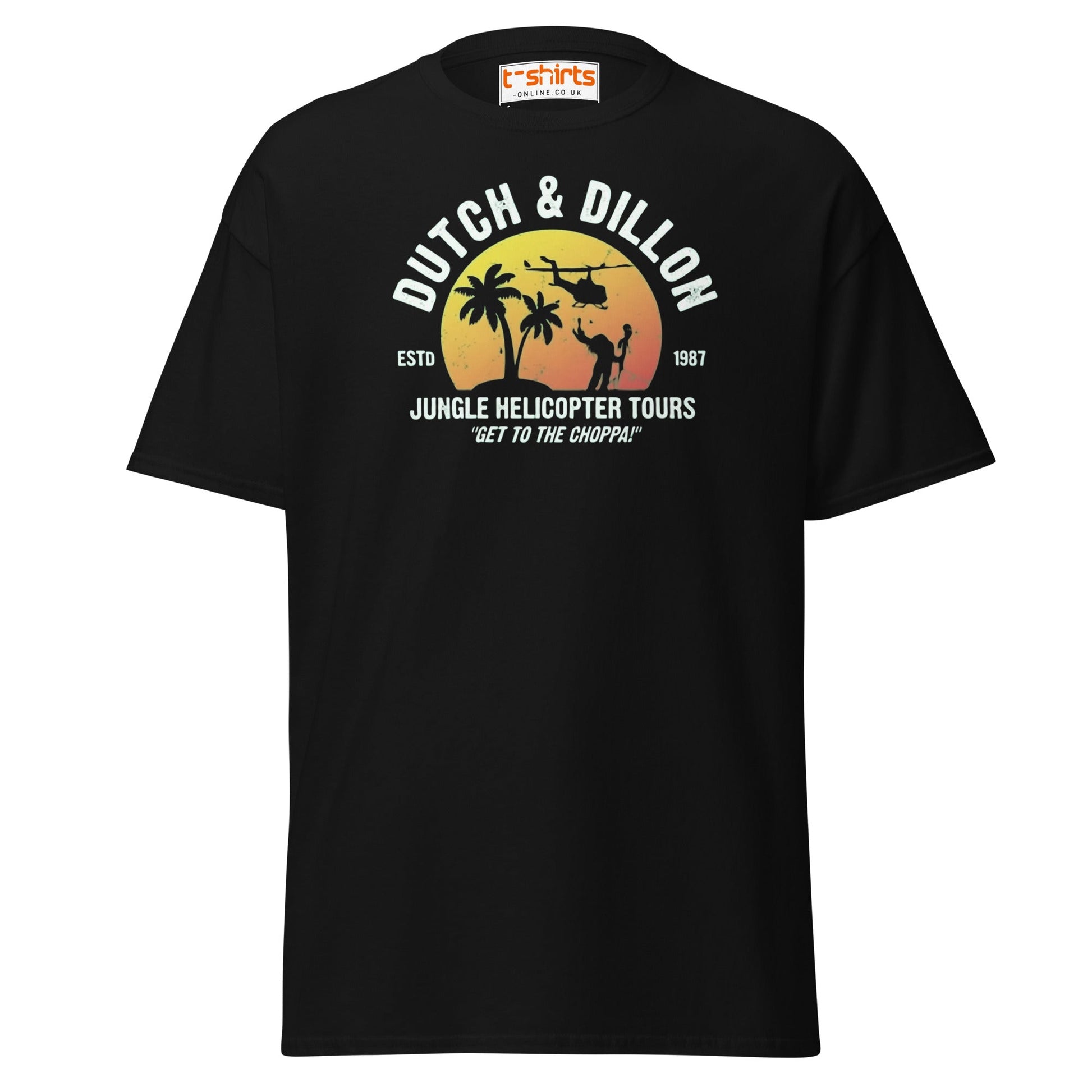 Dutch & Dillon Jungle Tours T-Shirt | Retro Movie Tee - Black - T-Shirts Online