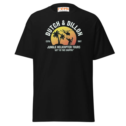 Dutch & Dillon Jungle Tours T-Shirt | Retro Movie Tee - Black - T-Shirts Online