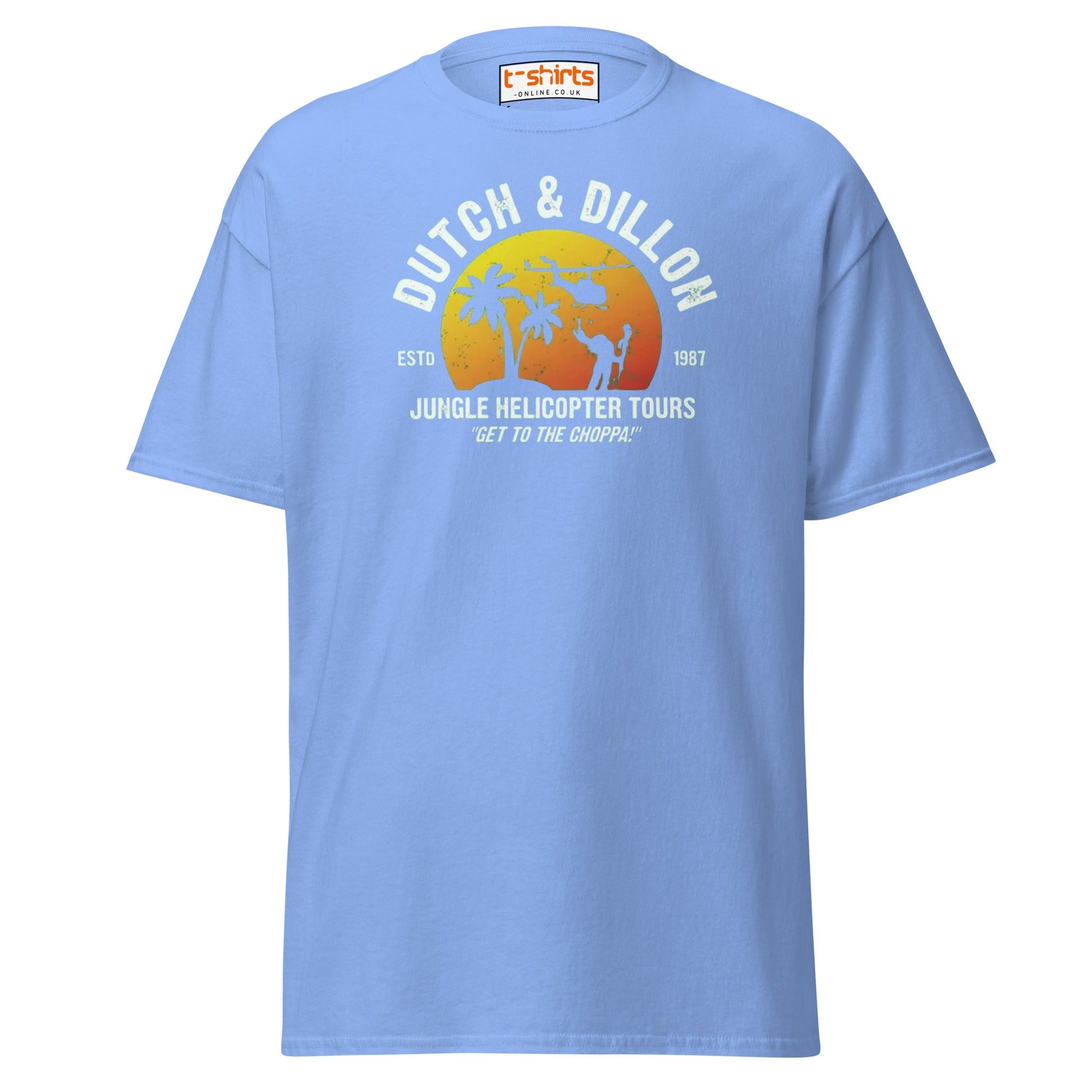Dutch & Dillon Jungle Tours T-Shirt | Retro Movie Tee - Carolina Blue - T-Shirts Online