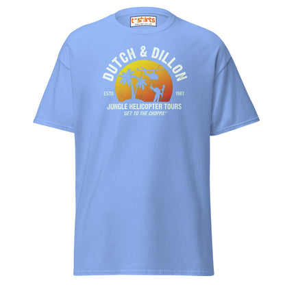 Dutch & Dillon Jungle Tours T-Shirt | Retro Movie Tee - Carolina Blue - T-Shirts Online