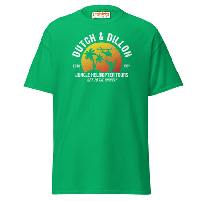 Dutch & Dillon Jungle Tours T-Shirt | Retro Movie Tee - Irish Green - T-Shirts Online