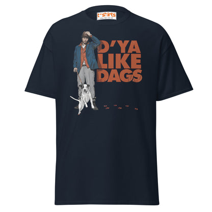 D’ya Like Dags Funny Dog T-Shirt – Humor Tee - Navy - T-Shirts Online