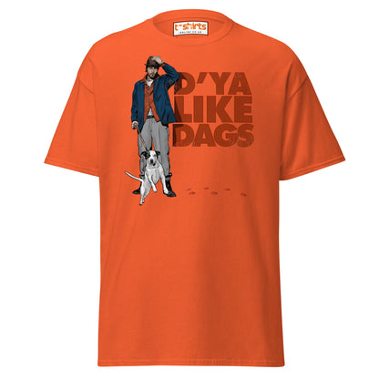 D’ya Like Dags Funny Dog T-Shirt – Humor Tee - Orange - T-Shirts Online