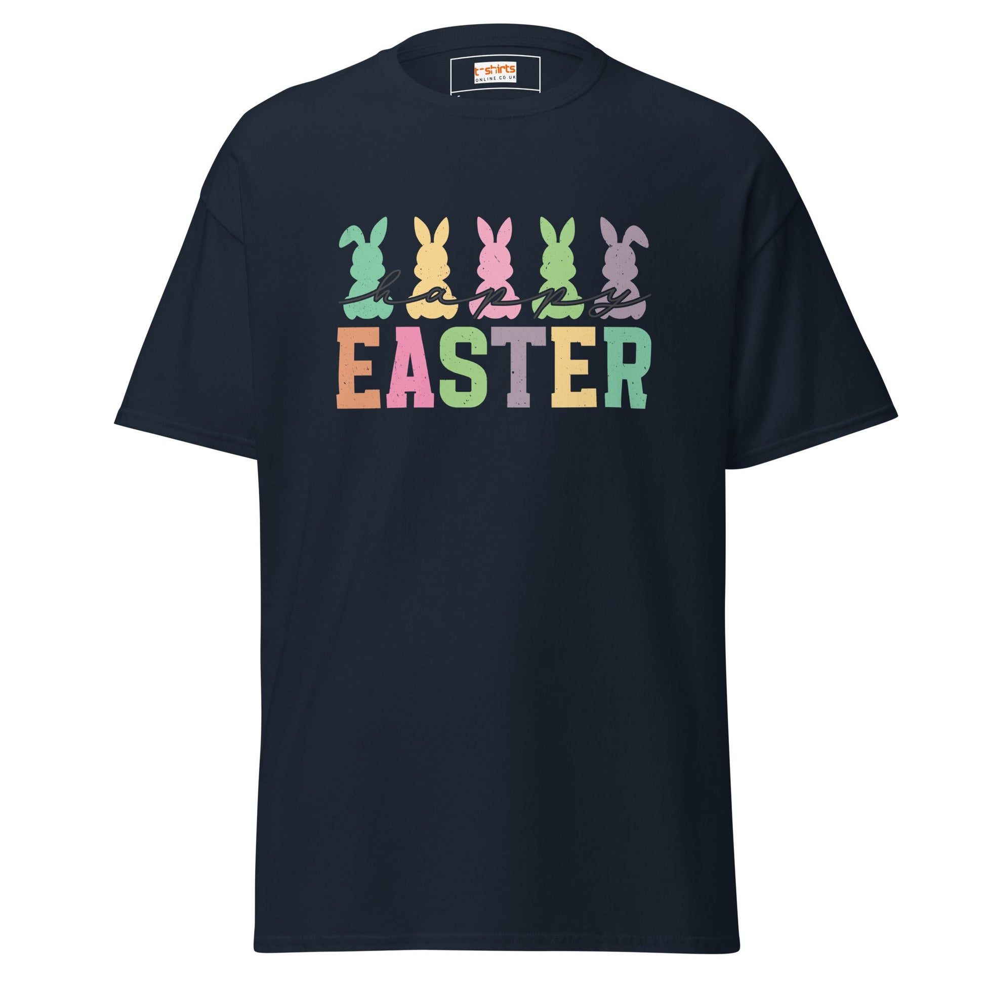 Easter Happy | Easter T-Shirt - Navy - T-Shirts Online