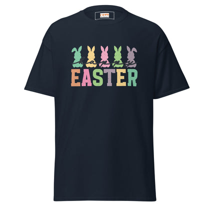 Easter Happy | Easter T-Shirt - Navy - T-Shirts Online