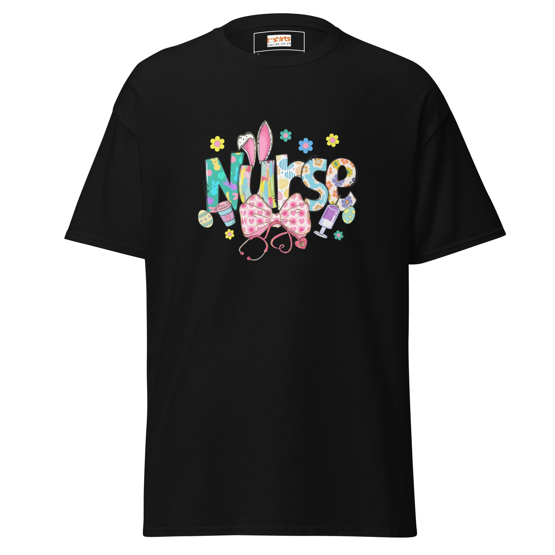 Easter Nurse | Nurse T-Shirt - Black - T-Shirts Online