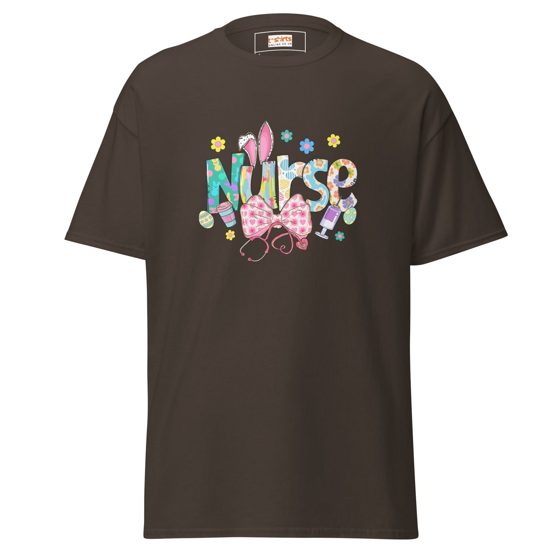 Easter Nurse | Nurse T-Shirt - Dark Chocolate - T-Shirts Online