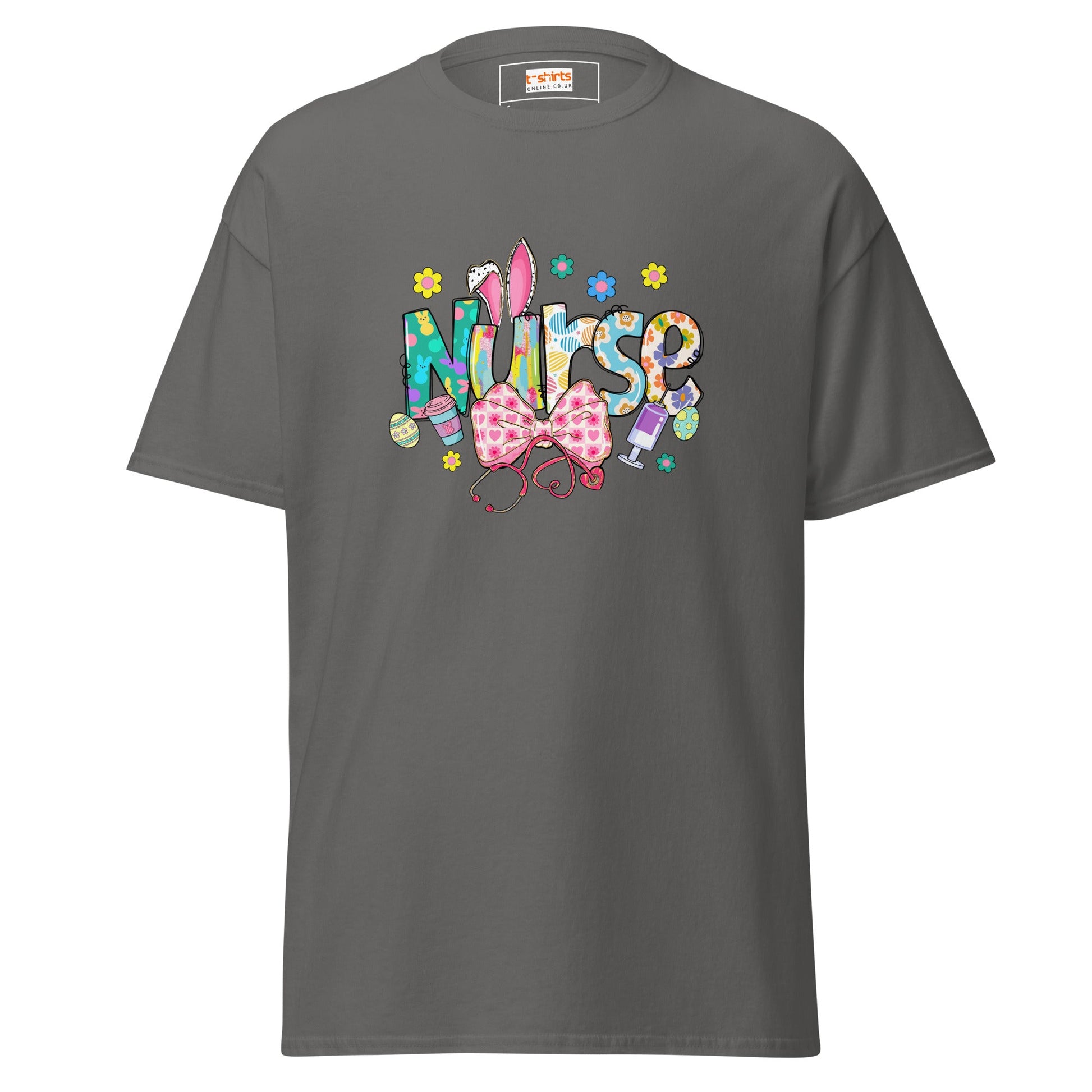 Easter Nurse | Nurse T-Shirt - Charcoal - T-Shirts Online